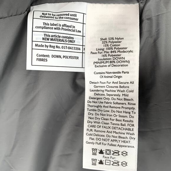 Eddie Bauer Sun Valley Down Parka Coat Women's XXL Navy Blue Puffer Hood NWOT - Picture 12 of 13